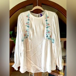 Seraphine Embroidered Floral Maternity and Nursing Top